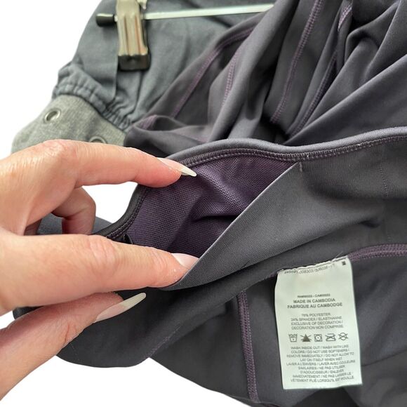 Nike Plus 3X Leggings Fast Mid Rise 7/8 Length Activewear Workout Purple - Picture 5 of 11